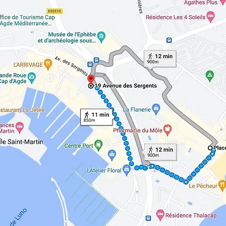 Port Dauphin Ii, T3, 6 Pers, Piscine, Parking, Wifi, Centre Port Appartement Agde