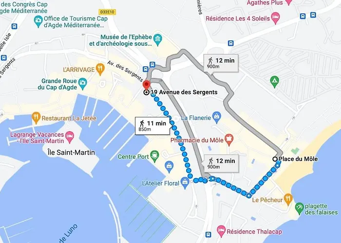 Port Dauphin Ii, T3, 6 Pers, Piscine, Parking, Wifi, Centre Port Appartamento Agde